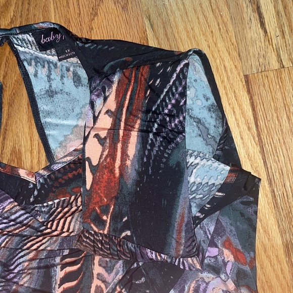 NEW Baby Phat cowl neck mini ruched dress 1X - Picture 14 of 17